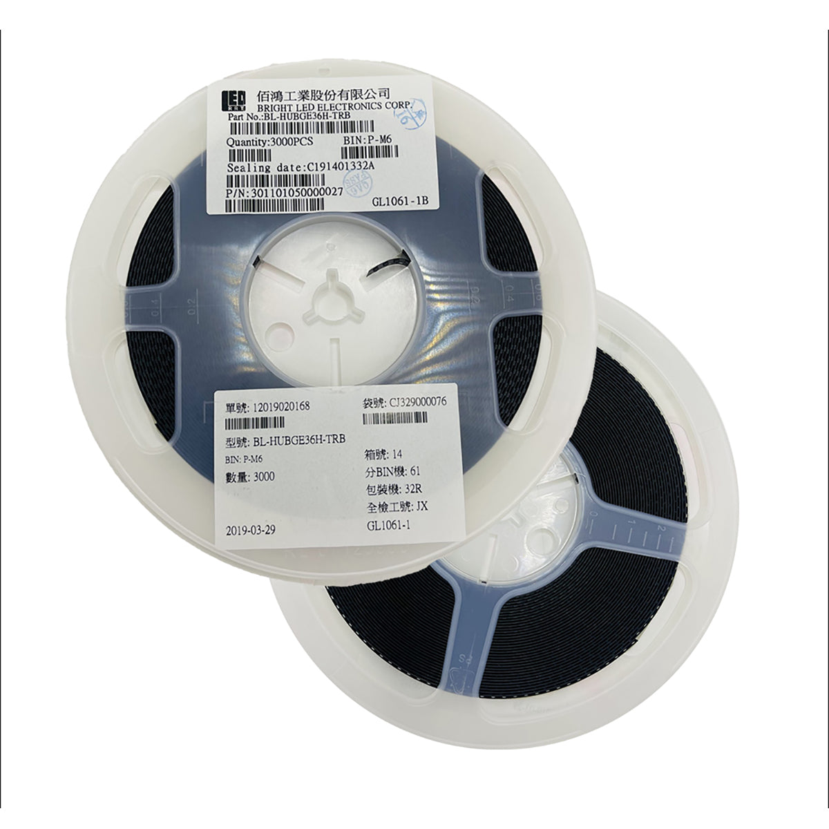 LED BL-HUBGE36H-TRB, Bicolor (Red/Green) 20mA, 3000pcs